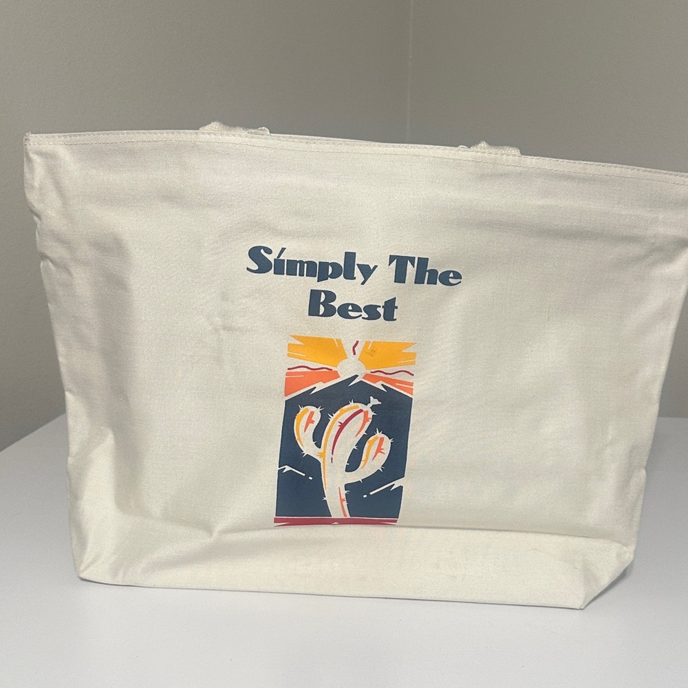 Air-Tex Cream Canvas Tote Bag